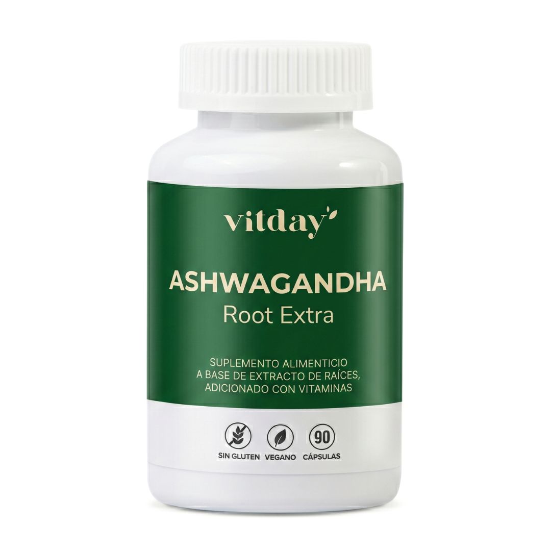 Ashwagandha Orgánica 400 mg | Con Vitamina C y Pimienta Negra | 90 cápsulas
