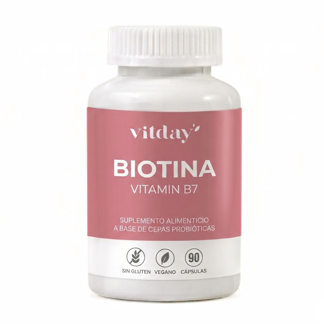 Biotina 10 mg | Vitamina B7 de Alta Potencia | 90 cápsulas