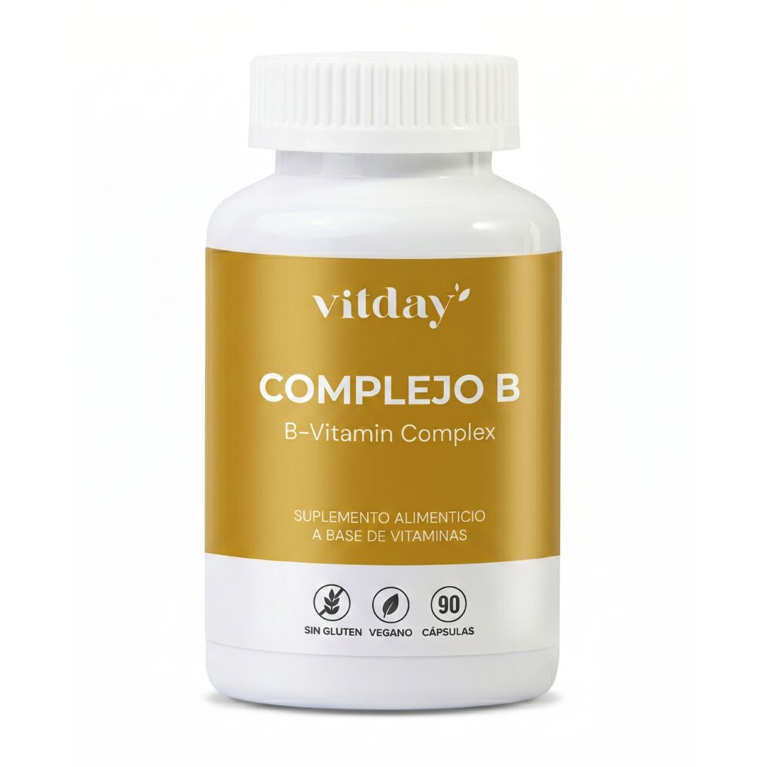 Complejo B | Fórmula Completa con 9 Vitaminas del Grupo B | 90 cápsulas