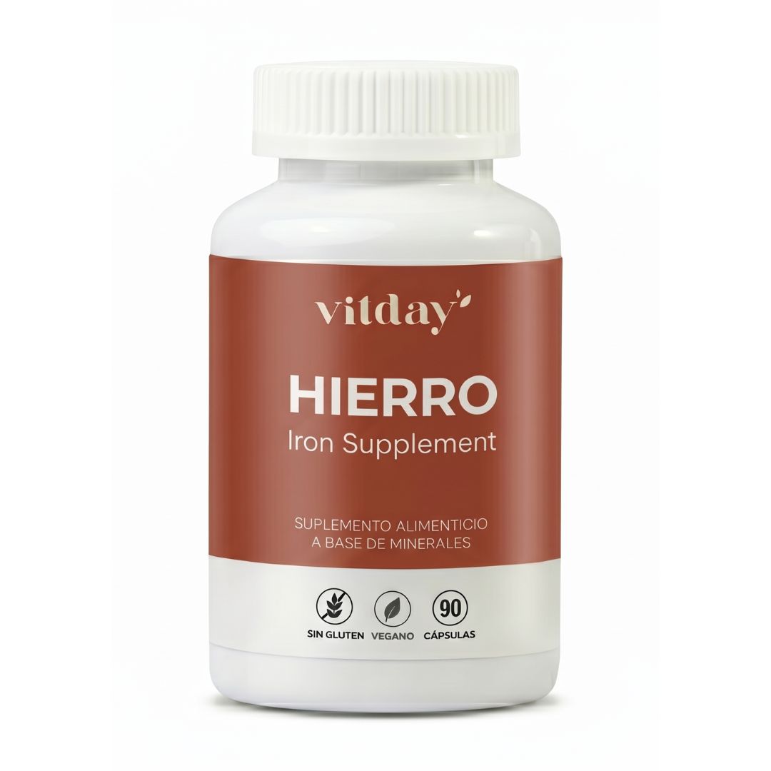 Hierro 200 mg | Con Ascorbato de Calcio | 90 cápsulas